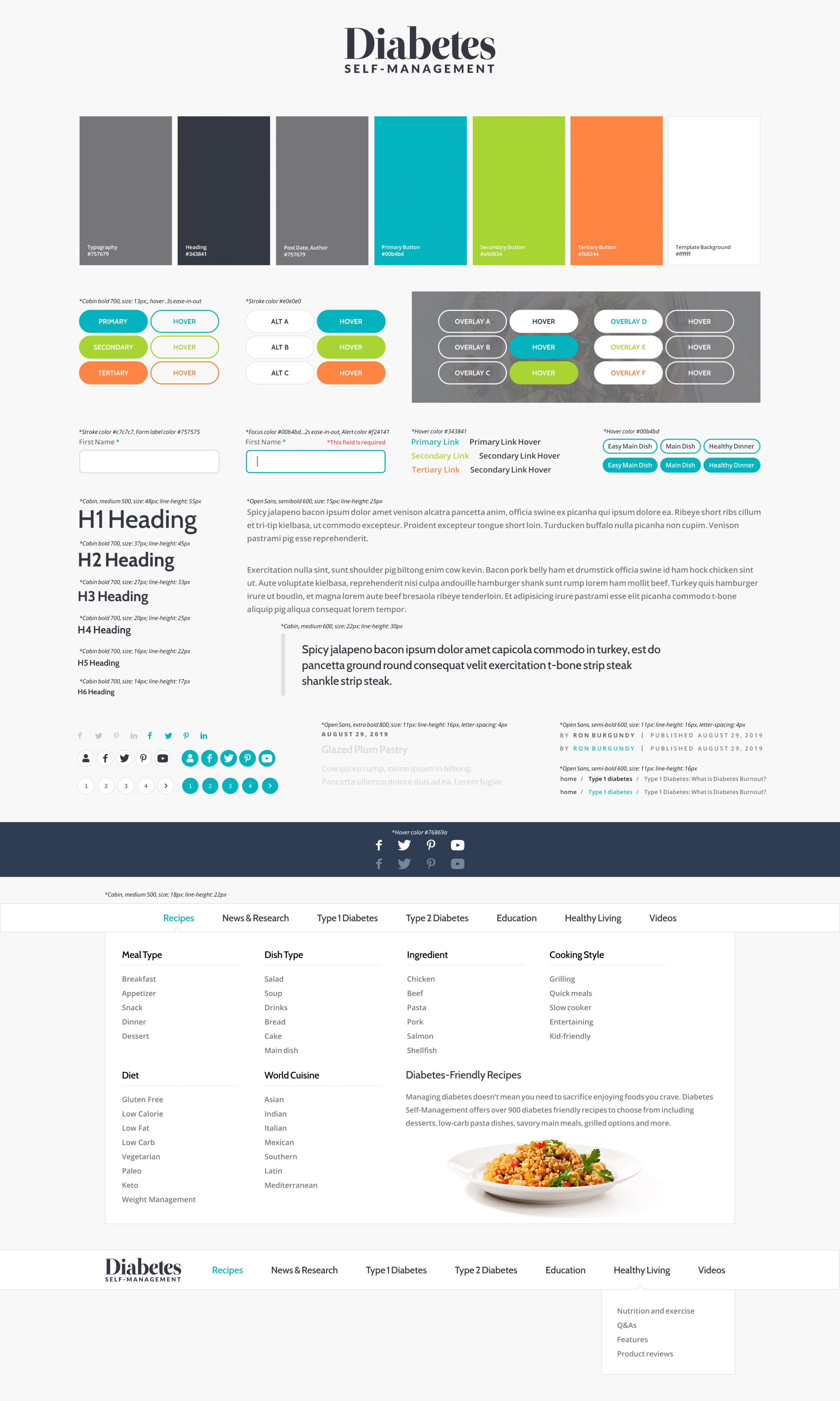 dsm-style-guides Diabetes Self Management style guide